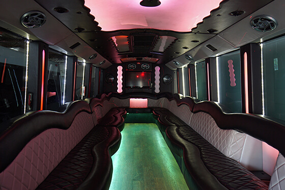 Party bus with Leather seats